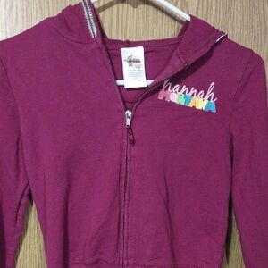 Girls Hannah Montana Maroon Hoodie